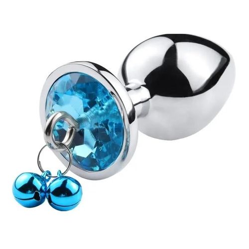 Plug Bijou Aluminium Bleu Avec Clochettes Taille M - Ry-002-A-Zb - Bleu Couleur : Bleu