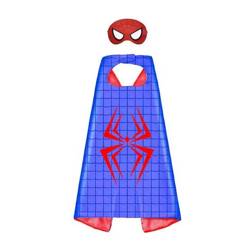 Cape De Super Héros + Masque Associé Pour Enfant - 70x70cm - Spiderman 3