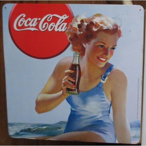 Plaque Métallique Coca-Cola