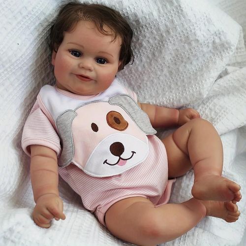 Reborn bébé poupées fille Maddie-20 pouces réaliste nouveau-né bébé poupées réaliste réel bébé poupées qui ressemble réel corps en Silicone souple--Soft Vinyl Body