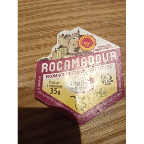 Etiquette De Fromage : Rocamadour, Étoile Du Quercy, Fromage De Chèvre Au Lait Cru