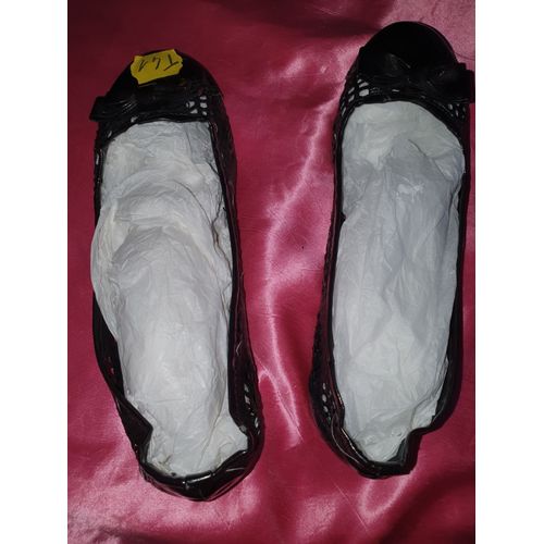 Ballerines Ajourées Vernis Noir - 40