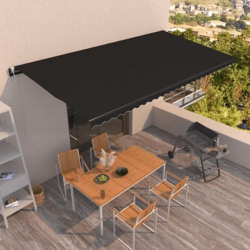 Prolenta Premium - Auvent Rétractable Automatique 600x350 Cm Anthracite
