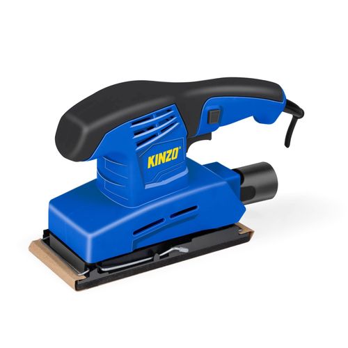 Kinzo Ponceuse 230V - Bleu - Travail du bois - Ponceuse à Engrenages