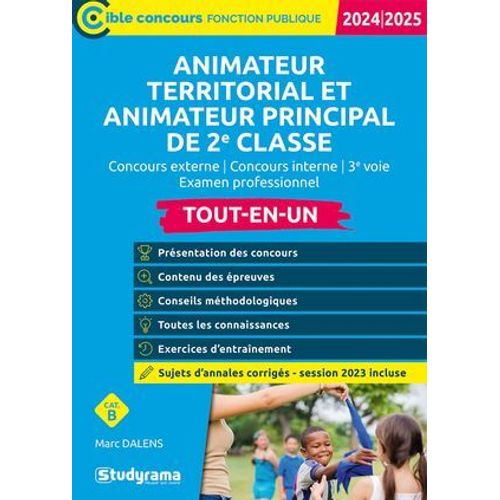 Animateur Territorial Et Animateur Principal De 2e Classe - Tout-En-Un - Catégorie B - Concours 2024-2025