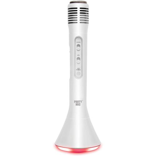 NAERYUT-Ws-Karaoke Microphone-Bluetooth-Nomad-680078Min-Silver-Wireless-Music-Led Light-Microphone Portable-Singing-Child-Adult-Ipad-Iphone-Android