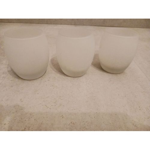 lot de 3 pots en verre pour mettre bougies ou autre chose