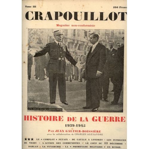 Crapouillot Hors-Série N° 3/1948 : Histoire De La Guerre Tome 3
