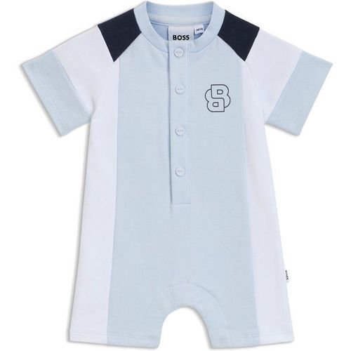 Combishort En Molleton Color Block Pour Bébé60,67,71