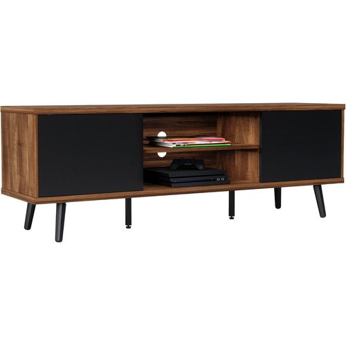 Meimieshop-Bibliothèque De Style Mid-Century Moderne,Étagère À Livres À 7 Cubes Avec Pieds,Organisateur De Rangement Autonome Décoratif,Étagères Pour Salon,Chambre,Bureau À Domicile,Brun
