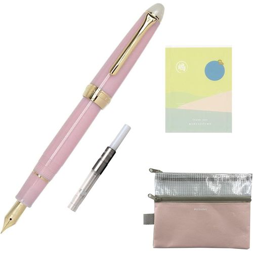 Meimieshop-Stylo Plume Sailor Shikiori Yozakura,Fabriqué Au Japon,Avec Convertisseur+Bonus : Trousse Et Enveloppe Japonaise.