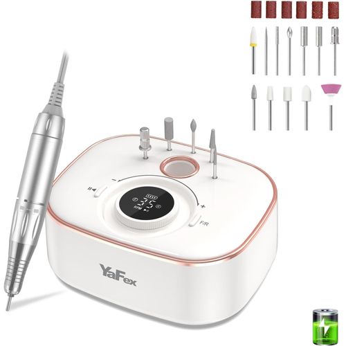 Meimieshop-Ponceuse À Ongles Électrique Sans Fil 35 000 Tr/Min,12 En 1,Pour Ongles En Gel,Batterie 4000 Mah(8 À 10 Heures),Bit-Lock,Affichage Led,Kit De Manucure Et Pédicure Professionnelle