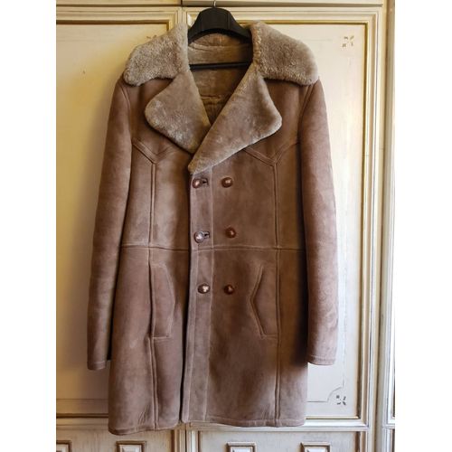 Manteau Vintage Peau Lainée (Canadienne) Années 80