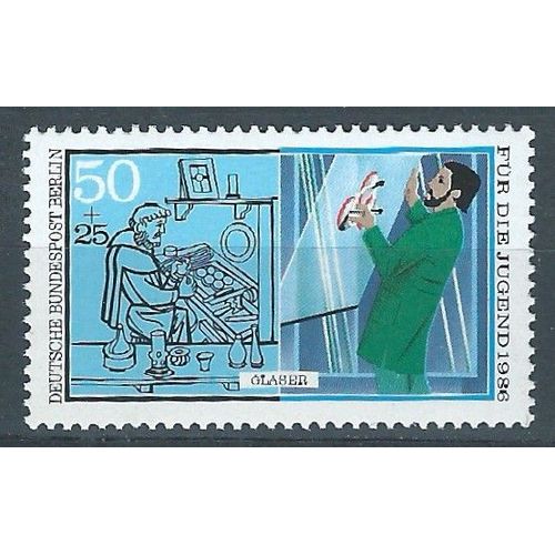 Allemagne-Berlin-Obl - 1986 - Yt N°715-Protection De La Jeunesse -Metiers