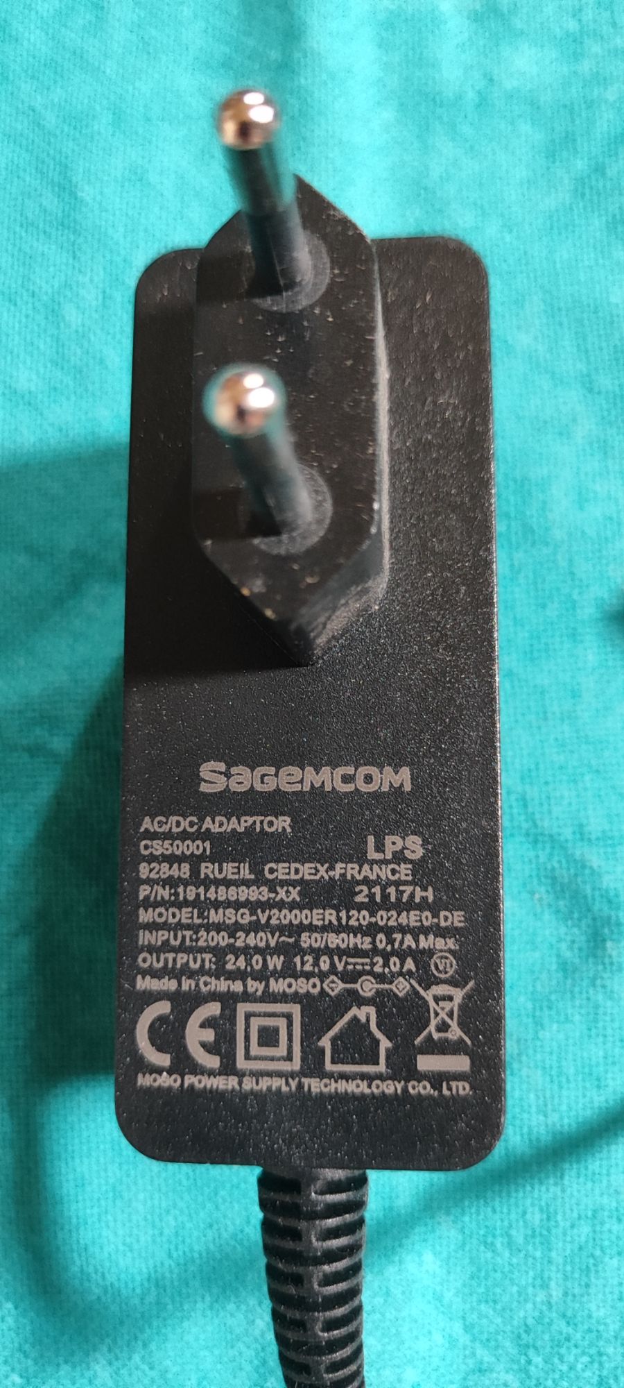prise adaptateur sagemcom