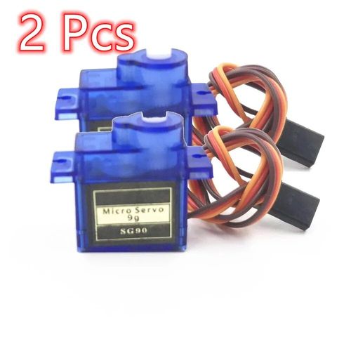 1 pièce - JDRC-Mini Servomoteur SG90 9G, pour RC 250 450, Hélicoptère, Avion, Bateau, Robot MG90S, 2 Pièces