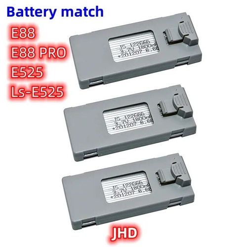 E88 Pro Gray 3b - Jhd Drone Batterie Pour Ls-E525 Efruitpro Mini Rc Drone Batterie 4k Drone E88 Pro Rc Avion-Générique