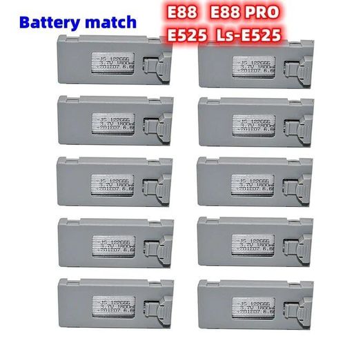 E88 Pro Gray 10b - Jhd Drone Batterie Pour Ls-E525 Efruitpro Mini Rc Drone Batterie 4k Drone E88 Pro Rc Avion-Générique