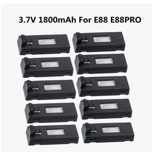 E88 Pro Black 10b - Jhd Drone Batterie Pour Ls-E525 Efruitpro Mini Rc Drone Batterie 4k Drone E88 Pro Rc Avion-Générique