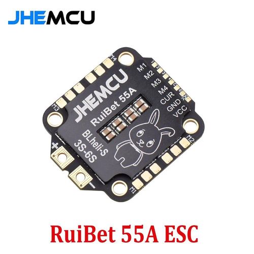 55a - Jhemcu Ruibet-Brushless Esc Drone, Blheli_S Dshotfemale, 4 En 1, 3-6s, 30.5x30.5 Figuré Pour Rc Fpv, Frekouflight Contrmatérielle-Générique