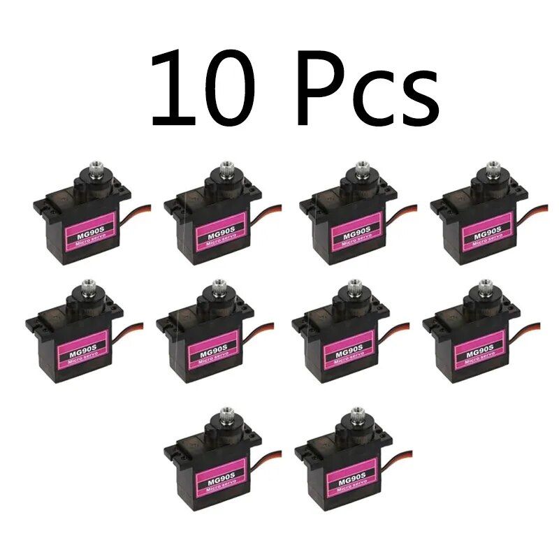 10 Pcs Mg90s - Micro Engrenage D.Lique Mg90s Servo Pour Avio...