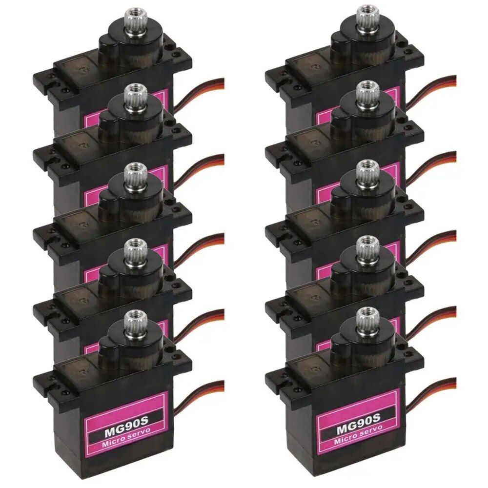 10 Pcs Mg90s - Micro Engrenage D.Lique Mg90s Servo Pour Avio... - 2