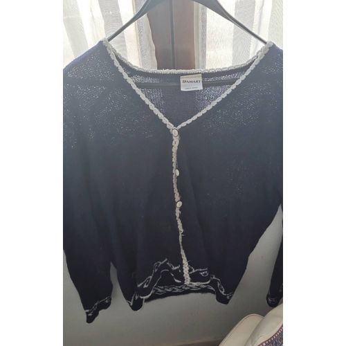 Très Joli Gilet Bleu Marine De Marque Damart