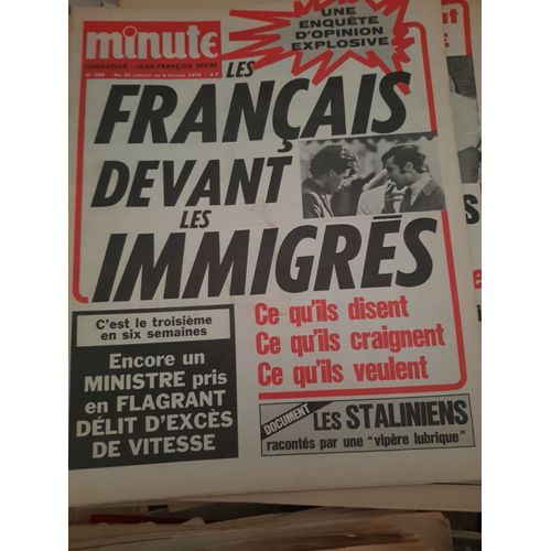 Hebdomadaire Minute 1972 1984