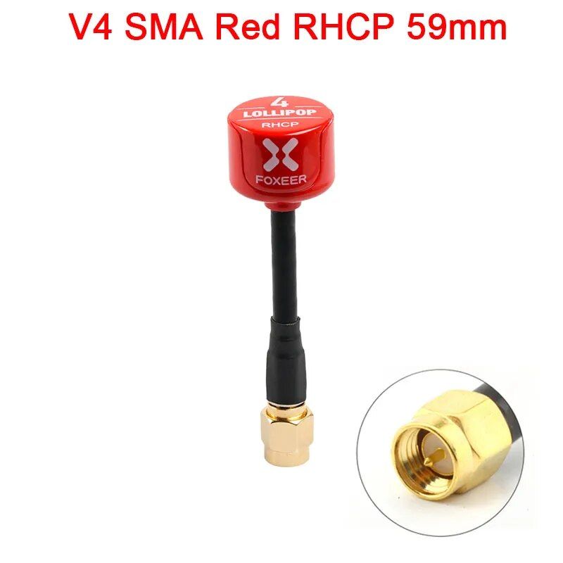 V4 Rouge Sma 59 Mm - Original Enracin Eer Sucette 4 V4 Ante...