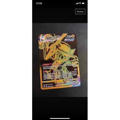 Carte Pokémon, Rayquaza Vmax Tg29/Tg30 Gold, Tempête Argentée