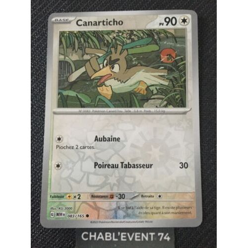Pokemon Canarticho 083 / 165 Reverse