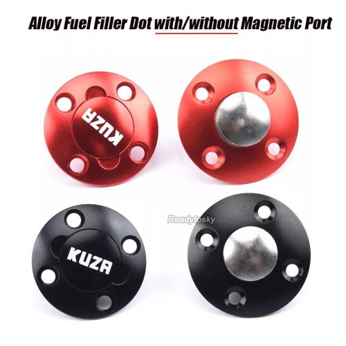 Noir Avec Magnétique - Point De Remplissage De Carburant En Alliage Cnc Avec Ou Sans Port De Prise Magnétique, Bateau Rc, Avion, Système De Fumage, Gaz Combustible, Avion