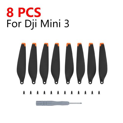 Astuce De 8 Pcs Orange - Pour Dji Mini 3 Pro 8 Pièces Hélices Drone Lames À Dégagement Rapide À Faible Bruit Accessoires Haute Qualité Modèle Aile D'avion Accessoires-Générique