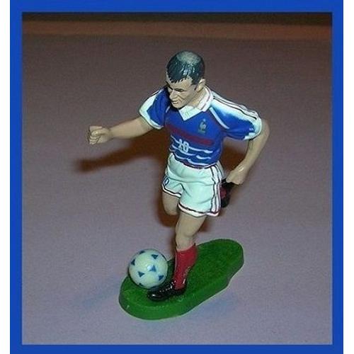 Collection Figurine ( Zidane ) Joueur De Foot, Star De L'equipe De France, Année 1998, En Plomb