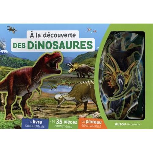 A La Découverte Des Dinosaures - Un Livre Documentaire, + De 30 Pièces Magnétiques, Un Plateau Géant Aimanté