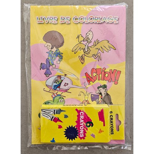 Livre De Coloriage Avec 6 Crayons De Couleur, Objet Publicitaire Bp