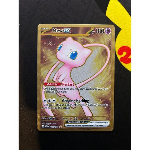 Carte Pokemon Anglaise - Mew Ex Gold Metal - 205/165 - Ev3.5 151