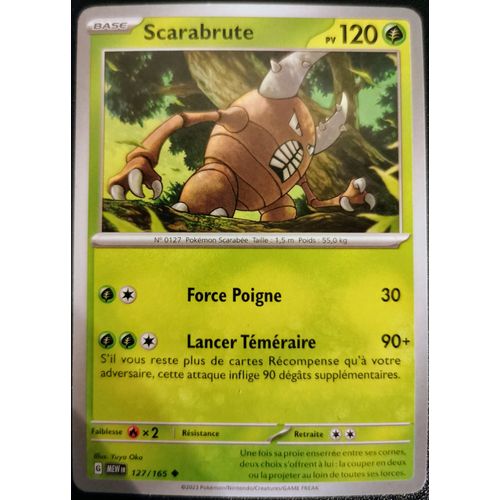 Carte Pokémon - Scarabrute - 127/165 - Ev3,5 - 151