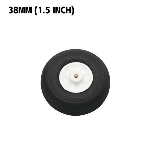 38 Mm (1.5 Pouce) - Roue En Caoutchouc À Haute Élasticité Pour Avion Rc À Aile Fixe, Pour Bricolage De Pneus De Robot, 2 Pièces/Lot