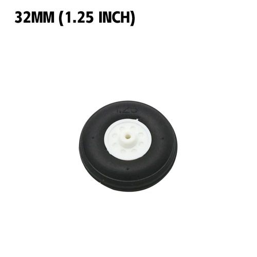 32 Mm (1.25 Pouce) - Roue En Caoutchouc À Haute Élasticité Pour Avion Rc À Aile Fixe, Pour Bricolage De Pneus De Robot, 2 Pièces/Lot
