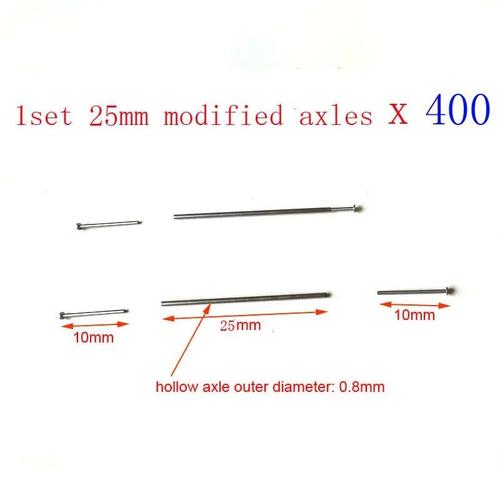 400sets 25 Mm Essieux - Roues De Voiture En Alliage Moulé Sous Pression, Axe De 0,Arbre Creux Avec Broche N64.Pin Pour Hw 1:64, Matchbox, Modèle De Voiture Tomeca, 1/64