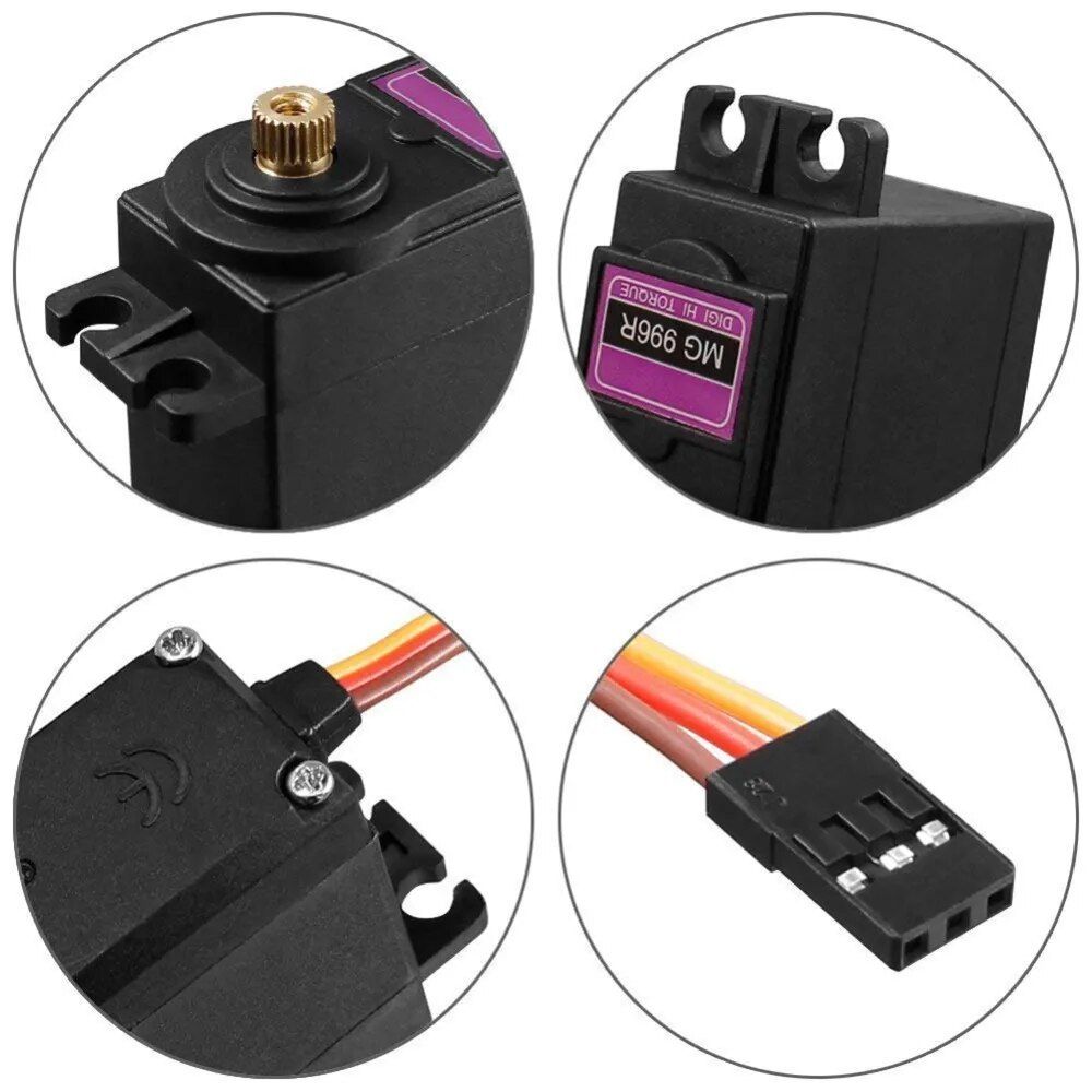 Servomoteur Numrique  Couple lev Mg996r 4.8-6.0v, Avec E... - 2