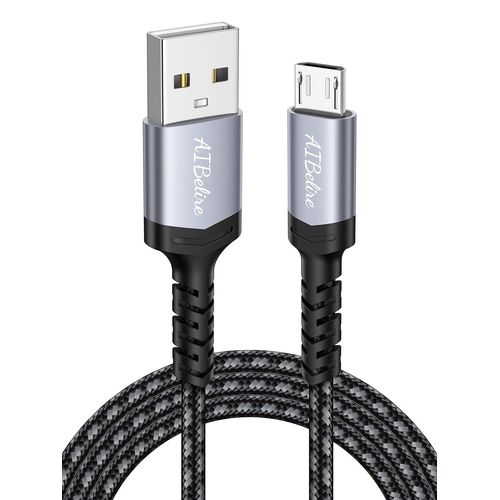 Naeryut-Micro Usb Cable 1 M Nylon Braided Micro Usb Charger Fast Charge And Sync Compatible With Android Samsung Galaxy S7 S6 Edge J7 J5 J3,Redmi Note 5 6 Pro,Wiko,Huawei,Sony,Lg,Kindle,Ps4