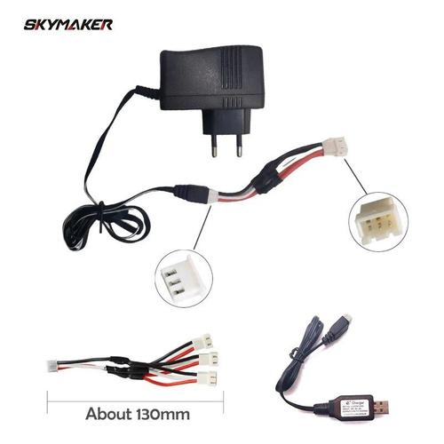 2ssm3pusbcharger - Syma X8c X8w X8g Mjx X600 X101 V666 Rc Drone Li-Po Battery Charger Plug Multi Output Cable X8c Rc Quadcopter Spare Parts-Générique