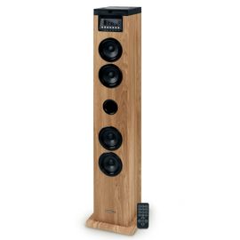 Tour de son Thomson DS122CD - 60W - Multimedia Bluetooth, Lecteur CD, télécommande, AUX IN, RADIO FM - Bois/Noir