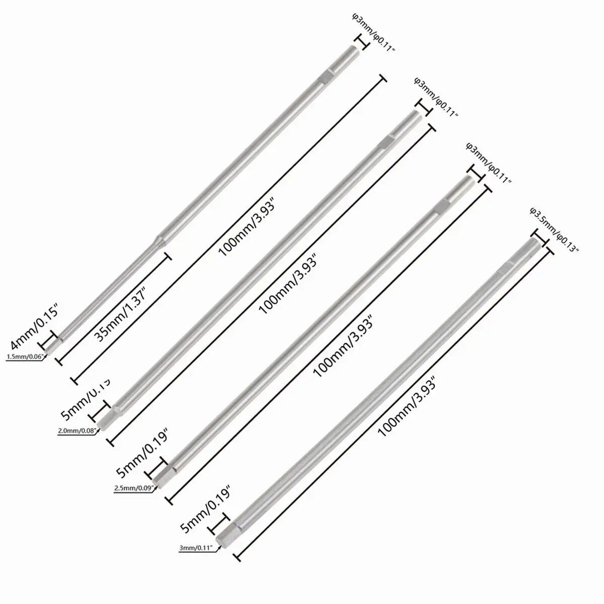 Tournevis  Fente - Tournevis Hexagonal En Acier Pour Hlico... - 2