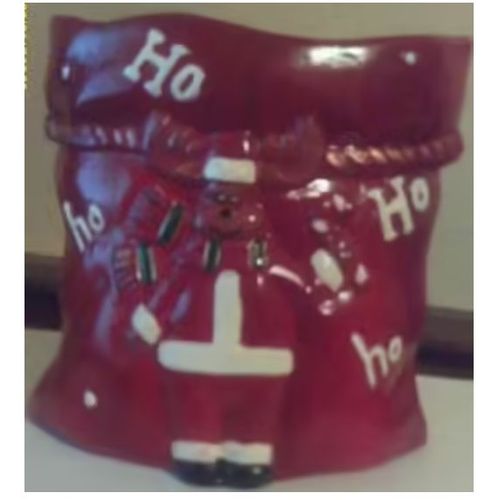 Décoration / Vide Poche - Hotte De Père Noël - 15,5 cm De Haut Environ