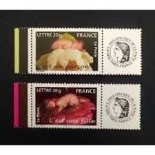 Timbres Pour Naissances: "C'Est Un Garçon" Et "C'Est Une Fille' La Paire Personnalisés Cérès Année 2005 N° 3804a 3805a Gommes Yvert Et Tellier Luxe Validité Permanente Prioritaire