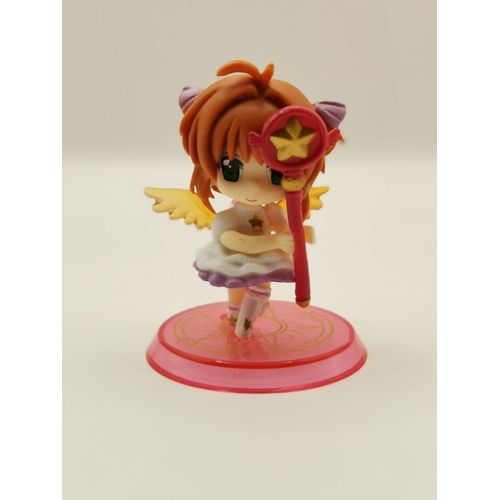 Figurine Kawaii Sakura Kinomoto Avec Son Baton Card Captor