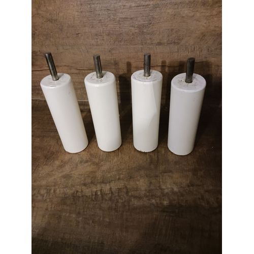 Pieds De Lit 15 Cm Blanc Lot De 4
